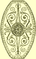 Fancy antique shield